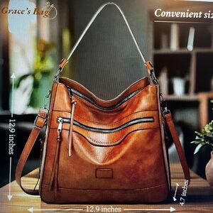 Brown Leather Women's Handbag